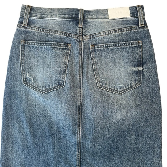 NWT Pistola Alice Denim Midi Skirt in Portrait Vintage Size 28 - Picture 8 of 11